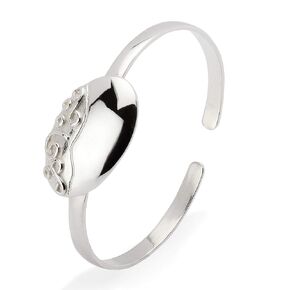 925 Sterling Silver Floral Id Baby Bracelet Bangle - Adjustable Bangle Bracelet For Toddler - 5.5 Inches With Beautiful Gift Box - Anti - tarnishing Silver