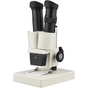 40X High Magnification, Binocular Stereo Light Microscope with Wide Angle Eyepiece for Home School Laboratory Biological Education, Machine Parts Texting, Students, Kids, Adults