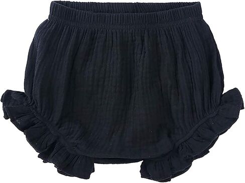 EISHOW 3 Pack Infant Baby Soft Ruffle Shorts Bloomer Kids Boy Girl Solid Cotton Linen Blend Cute Harem Bottom Pants in Kuwait