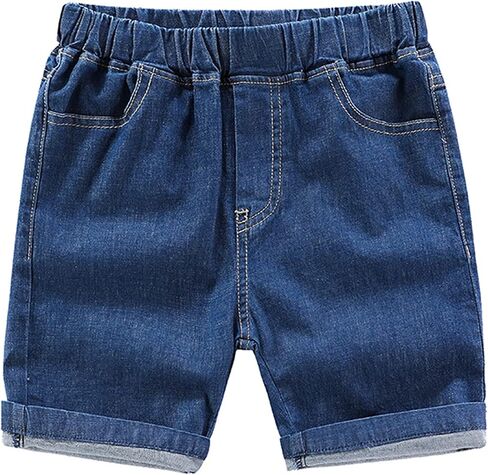 EISHOW Toddler Baby Boys Girls Cotton Denim Shorts,Kids Casual Elastic Denim Shorts with Pockets Stretch Shorts Jeans Pants in Kuwait