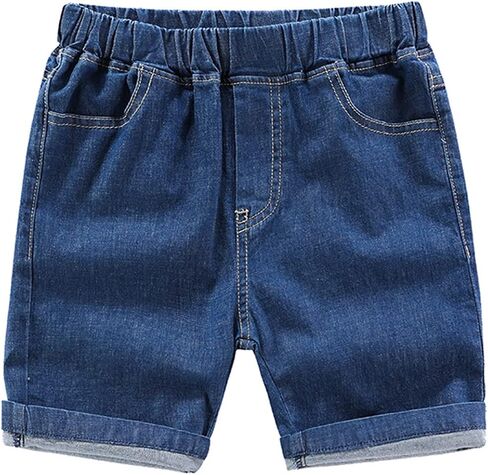 EISHOW Toddler Baby Boys Girls Cotton Denim Shorts,Kids Casual Elastic Denim Shorts with Pockets Stretch Shorts Jeans Pants in Kuwait