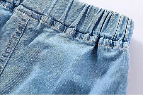 EISHOW Toddler Baby Boys Girls Cotton Denim Shorts,Kids Casual Elastic Denim Shorts with Pockets Stretch Shorts Jeans Pants in Kuwait