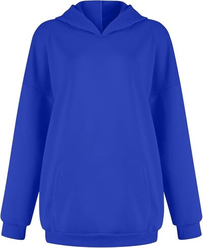 Fall Outfits for Women 2024 Oversized Hoodie Casul Sweatpants with Pockets Solid Color 2 Piece Lounge Sets in Saudi Arabia