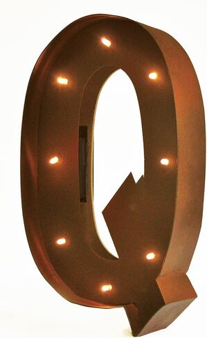ريفي خمر 11 بوصة LED LED LED LETTERS - الحرف الخامس in Kuwait