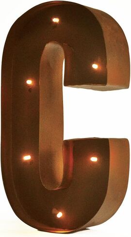 ريفي خمر 11 بوصة LED LED LED LETTERS - الحرف الخامس in Kuwait