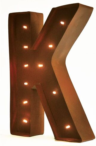 ريفي خمر 11 بوصة LED LED LED LETTERS - الحرف الخامس in Kuwait