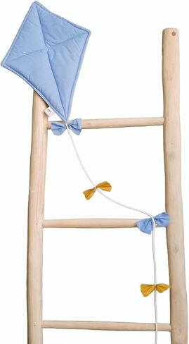 Fabric Wall Hanging Kite,kite nursery wall hanging fabric kite, wall decore, children's room decor,baby room decor, nursery decor (Blue) in Saudi Arabia