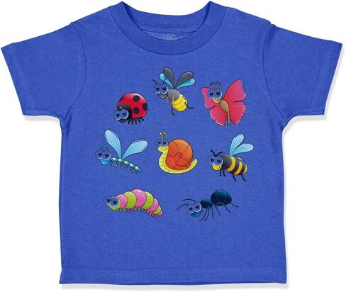 Toddler T-Shirt Bugs and Snails Cotton Snail Boy & Girl Clothes Baby Funny Tee in Saudi Arabia