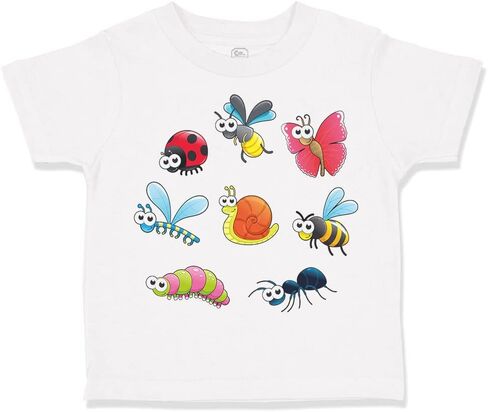 Toddler T-Shirt Bugs and Snails Cotton Snail Boy & Girl Clothes Baby Funny Tee in Saudi Arabia