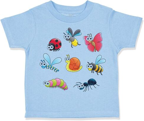 Toddler T-Shirt Bugs and Snails Cotton Snail Boy & Girl Clothes Baby Funny Tee in Saudi Arabia