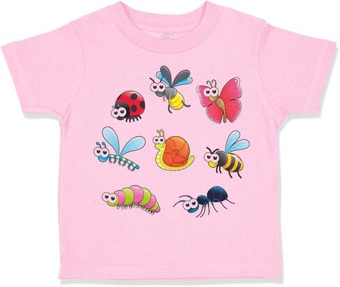 Toddler T-Shirt Bugs and Snails Cotton Snail Boy & Girl Clothes Baby Funny Tee in Saudi Arabia