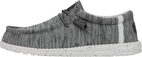 حذاء Hey Dude للرجال Wally Stretch Stone White مقاس 11 | أحذية رجالية | أحذية رجالية سهلة الارتداء | مريحة وخفيفة الوزن in Saudi Arabia