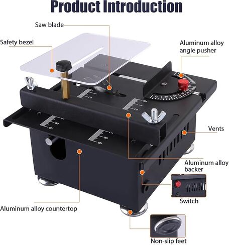 Mini Multi-Functional Table Saw,Portable Mini Desktop Electric Saw for Wood Cutting, Skil Table Saw for Plastic Acrylic Cutting. in Saudi Arabia