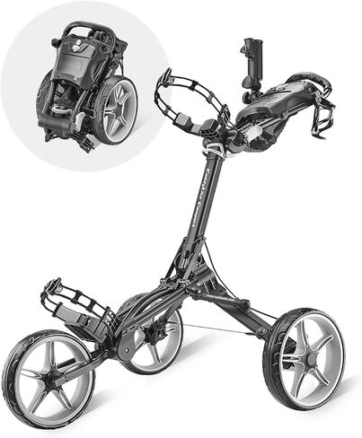 عربة دفع الجولف Caddytek CaddyLite المدمجة شبه الأوتوماتيكية القابلة للطي والفتح، باللون الأحمر in Saudi Arabia