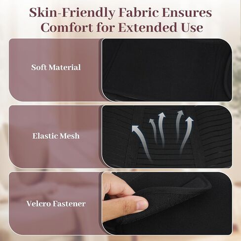 Belly Bands for Pregnant Women, Maternity Belly Band, Maternity Belt, Pregnancy Belly Support Band with Adjustable Straps, Comfortable Breathable Pregnancy Support Belt, Easy to Use (Large) in Saudi Arabia