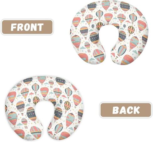 Hot Air Balloon Nursing Pillow Cover, Stripe Balloons Star Slipcover for Breastfeeding Pillows, Cartoon Air Balloon Soft Comfortable Slipcover for Baby Boy & Girls in Saudi Arabia