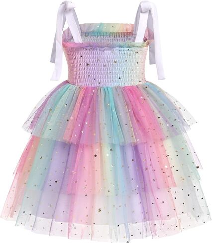 Idopip Baby Girls Tutu Dress Summer Summer Summeress Backless Princess Birthday Dresses Party Party Smocked Tulle Bowknot Sundress in Kuwait