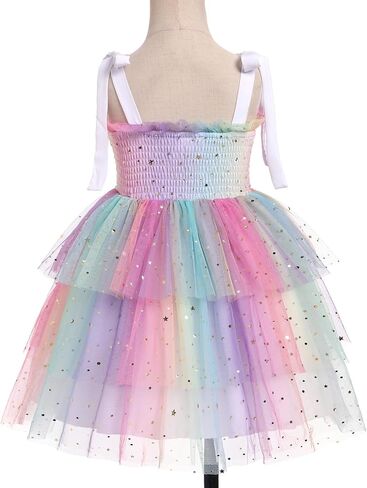 Idopip Baby Girls Tutu Dress Summer Summer Summeress Backless Princess Birthday Dresses Party Party Smocked Tulle Bowknot Sundress in Kuwait
