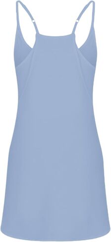 Summer Dresses Shirt for Women Sleeveless Mini V Neck Dress Spaghetti Strap Sundress Athletic Short Dress With Pockets in Saudi Arabia
