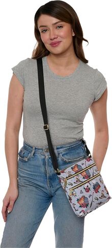 Loungefly Harry Potter Passport Crossbody Travel Bag AOP Relics Tattoo Print in Saudi Arabia