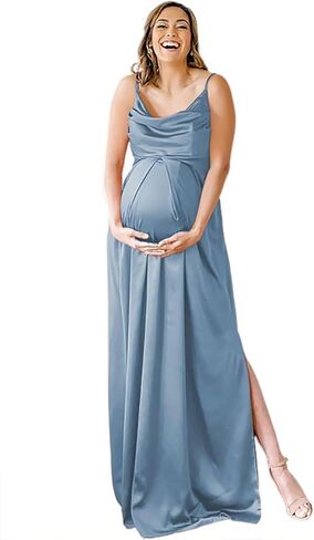 YOFF 2025 Spring Summer Maternity Dresses Fashion Casual Bridesmaid Maxi Dress for Pregnant Women YO254 in Saudi Arabia