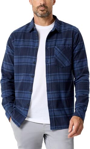 قمصان INTO THE AM للرجال بأكمام طويلة من الفلانيل - كاجوال بأزرار سفلية، مقاس عادي S - 4XL in Kuwait