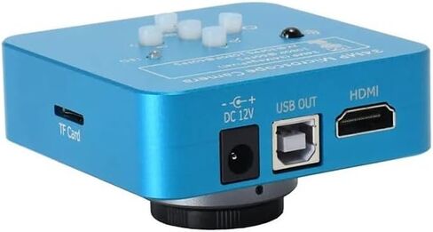 JOEBO Microscope Kit 34MP 2K 1080P 60FPS USB Industrial Electronic Digital Video Soldering Microscope Camera Microscope Lens Adapters(Blue) in Kuwait