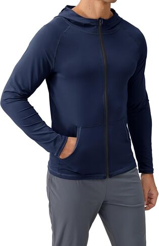 Tailloday Men's Quick-Dry Hoodies Running Sweatshirt Slim Fit Zip Up Fitness Gym T Shirts in Saudi Arabia