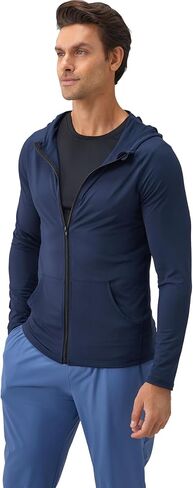 Tailloday Men's Quick-Dry Hoodies Running Sweatshirt Slim Fit Zip Up Fitness Gym T Shirts in Saudi Arabia