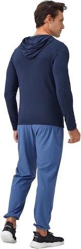 Tailloday Men's Quick-Dry Hoodies Running Sweatshirt Slim Fit Zip Up Fitness Gym T Shirts in Saudi Arabia