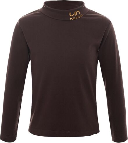Kids Baby Girls Casual Thermal Tops Winter Undershirt Solid Color Mock Neck Warm Long Sleeve Tops in Saudi Arabia