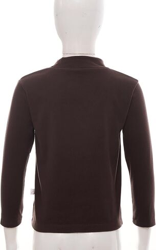 Kids Baby Girls Casual Thermal Tops Winter Undershirt Solid Color Mock Neck Warm Long Sleeve Tops in Saudi Arabia