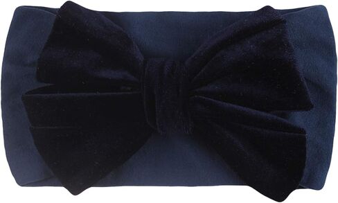 Baby Solid Headwear Girls Accessories Bow Kids Velvet Hair Headband Baby Girl Romper And Matching (A-Purple, One Size) in Kuwait