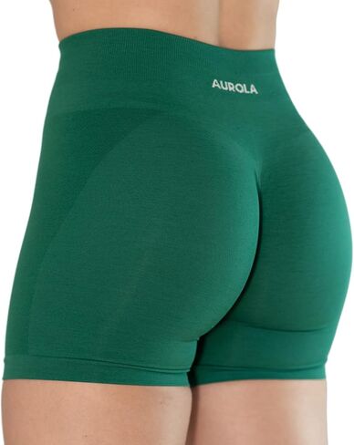 AUROLA Intensify Short Women's Athletic Seamless High Waisted Running Sporty Gym Fitness Yoga Elastic Workout Shorts 3.6 in Kuwait