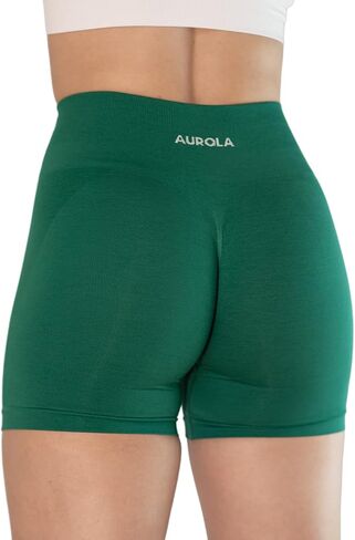 AUROLA Intensify Short Women's Athletic Seamless High Waisted Running Sporty Gym Fitness Yoga Elastic Workout Shorts 3.6 in Kuwait