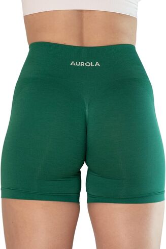AUROLA Intensify Short Women's Athletic Seamless High Waisted Running Sporty Gym Fitness Yoga Elastic Workout Shorts 3.6 in Kuwait