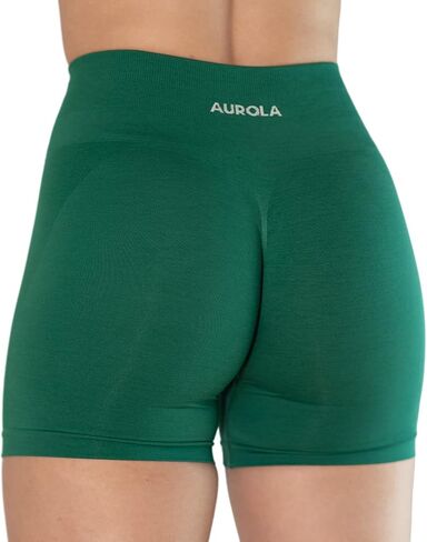 AUROLA Intensify Short Women's Athletic Seamless High Waisted Running Sporty Gym Fitness Yoga Elastic Workout Shorts 3.6 in Kuwait