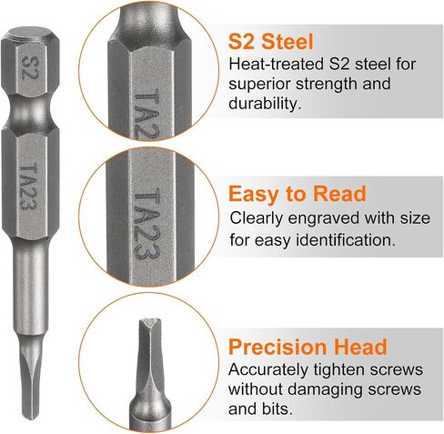 Harfington المثلث المغناطيسي مفك البراغي بت TA18 1/4 "Hex Shank 2" (50mm) Magnetic S2 Steel STEEL STEND STERN in Saudi Arabia
