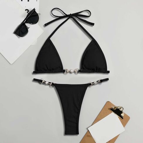 Women's Solid Multicolor Two Piece Swimsuit with Removable Breast Pads No Underwire Swimsuits Ladies in Saudi Arabia