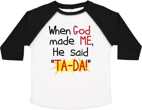 inktastic When God Made Me Toddler T-Shirt in Saudi Arabia