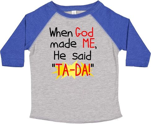 inktastic When God Made Me Toddler T-Shirt in Saudi Arabia