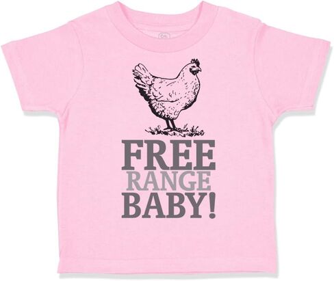 Toddler T-Shirt Free Range Baby! Chicken Farm Cotton Poultry Boy & Girl Clothes in Kuwait