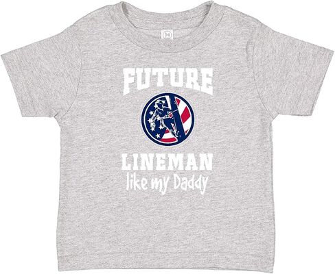 inktastic Future Lineman مثل Daddy Baby T-Shirt in Kuwait