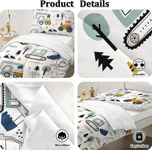 Toddler Comforter Set, White Pink Rainbow Pattern Toddler Bedding Set for Girls, 4-Piece Includes Flat Sheet, Fitted Sheet, Comforter, Pillowcase in Kuwait