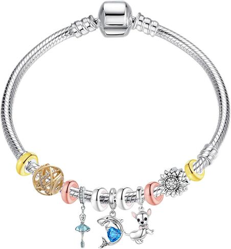 Sunflower Charm 925 Sterling Silver Sun Charm Flower Charm Love Gift Charm for Pandora Charm Bracelet in Kuwait