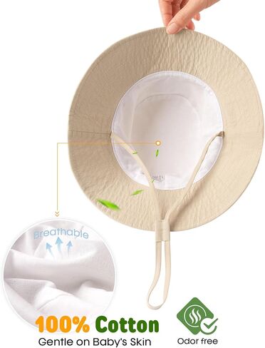 FURTALK Toddler Baby Sun Hat for Boy Girl Kids Bucket Beach UPF 50+ Summer Hat in Kuwait