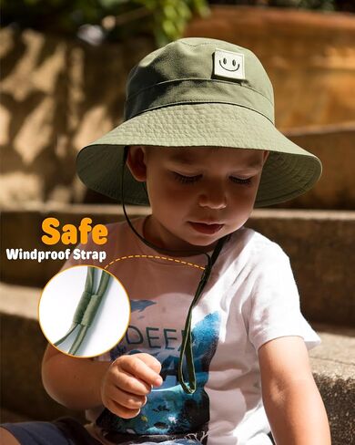FURTALK Toddler Baby Sun Hat for Boy Girl Kids Bucket Beach UPF 50+ Summer Hat in Kuwait