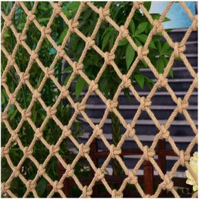 RZM Child Safety Net Stair Balcony Railing Playground Protection Netting Interior Decoration Treehouse Swing Fence Netting Plants Climbing Ruck Trailer Cargo Net, 1x1m(3x3ft)