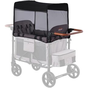 غطاء صافي البعوض Seedfuture لـ W4 عربة عربة ، Net Mosquito متوافق مع Wonderfold W4 Black