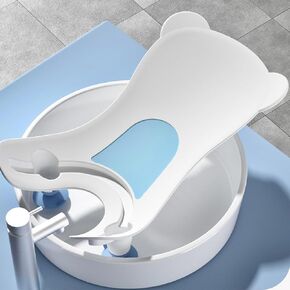Portable Infant Bath Support - Quick Baby Buttock Washing Tool for Sinks, Countertops, and Bathtubs - Lightweight and Convenient for Daily Baby Care (White)